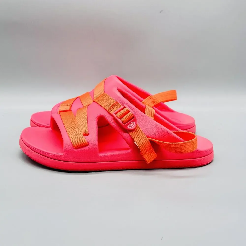 Chaco Sandals Kids Junior 6 Pink Orange Chillos Sport Strap Slip On Water Shoes